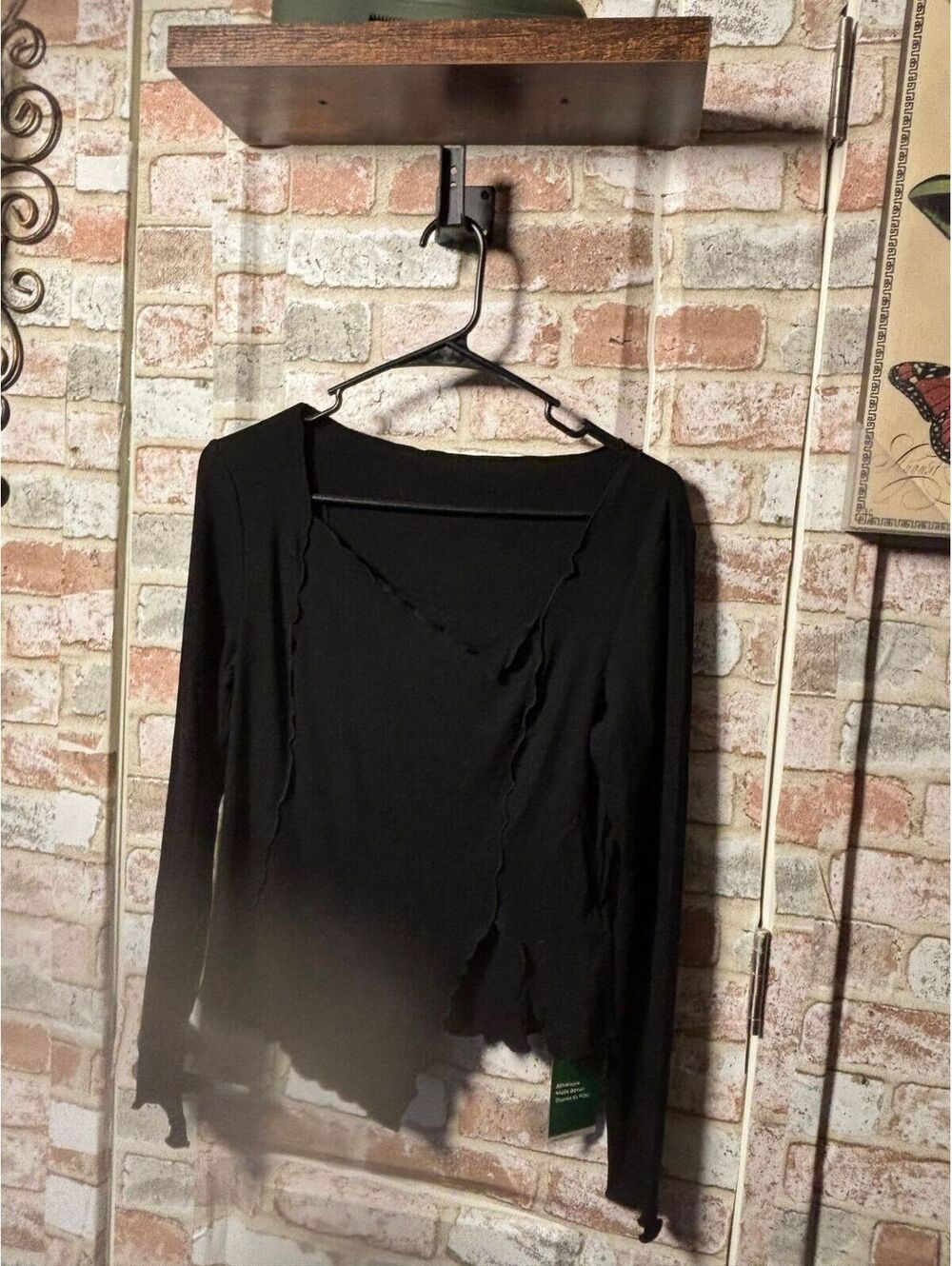 HALARA ribbed asymmetrical, hem top, M ($36)